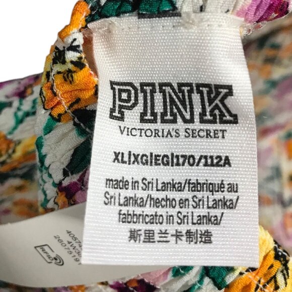 Pink White Floral Pattern Seersucker Dress - Picture 4 of 4